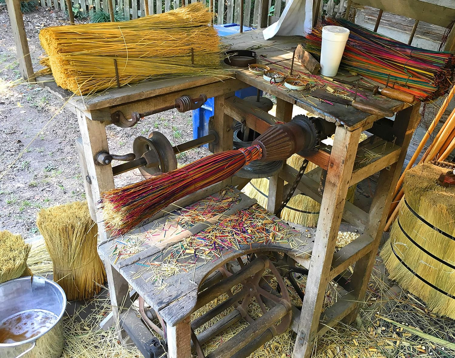 Authentic Handmade Farmhouse Broomcorn Broom