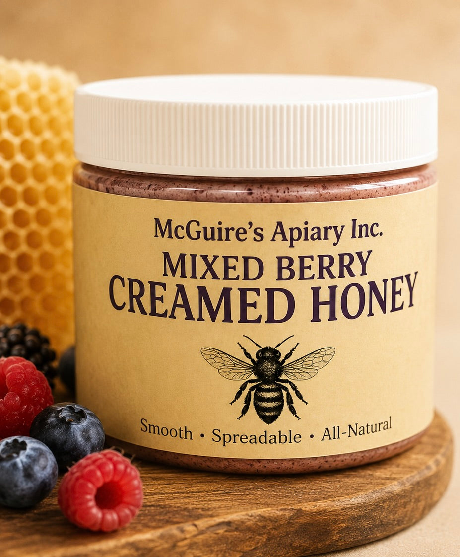 Mixed Berry Creamed Honey