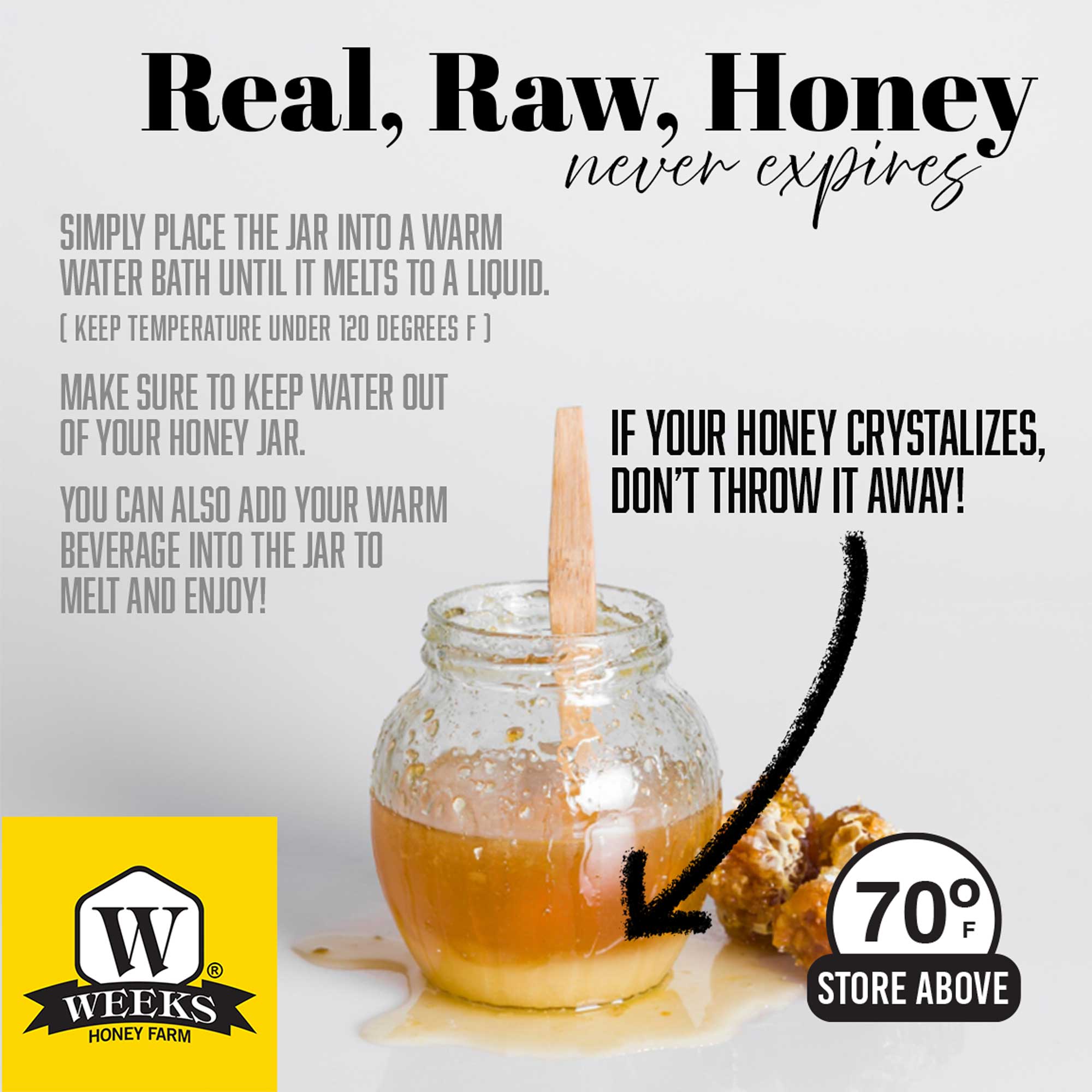 Our Best All-Natural Pure Raw Gallberry Honey