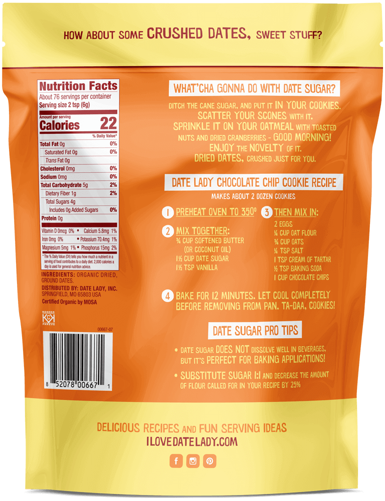Nutrient-Dense Date Sugar