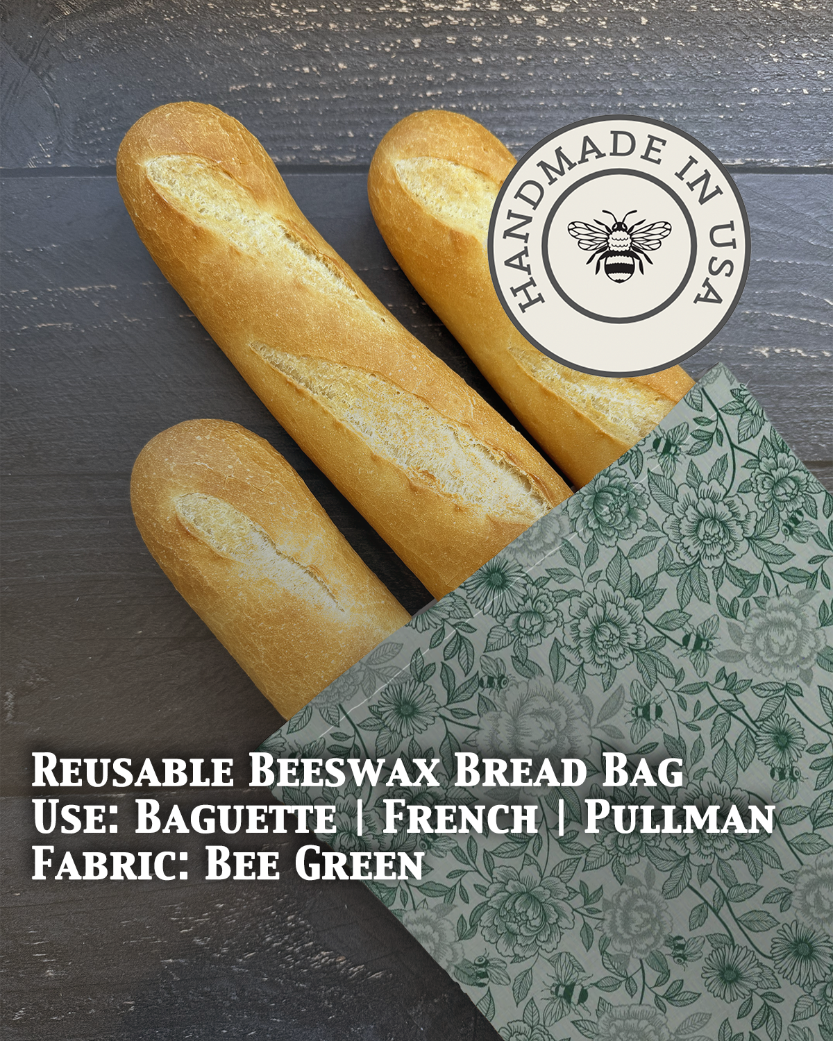 Baguette | Beeswaxed Bag