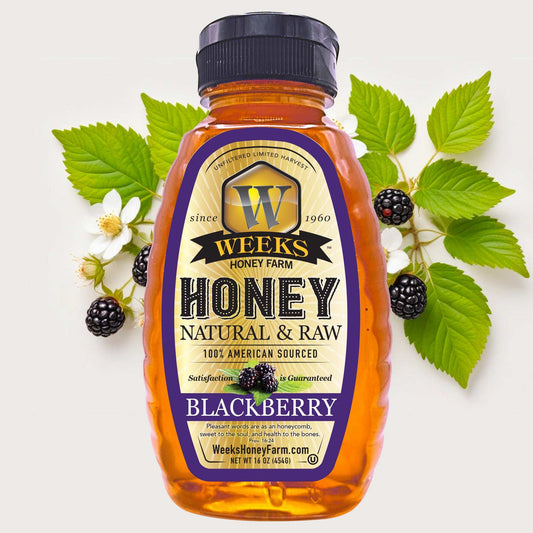 Mono-Floral Honey Trio – Blackberry, Orange Blossom & Tupelo (3 x 16 oz)