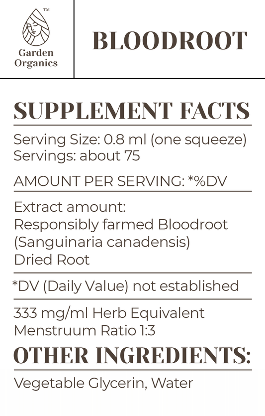 Bloodroot Tincture