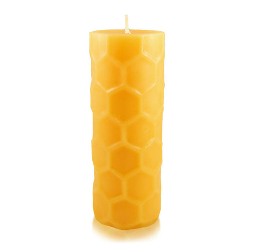 Honey Comb Pillar Candle