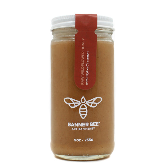 Cinnamon Enriched Raw Honey from Banner Bee