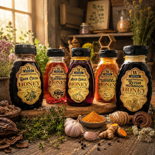 Raw Infused Honey Supplements – Honeyopathic | Weeks Honey Farm