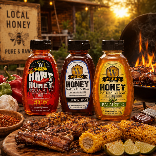 Best Sellers Honey Trio – Hawt Honey, Buckwheat & Palmetto (3 x 16 oz)