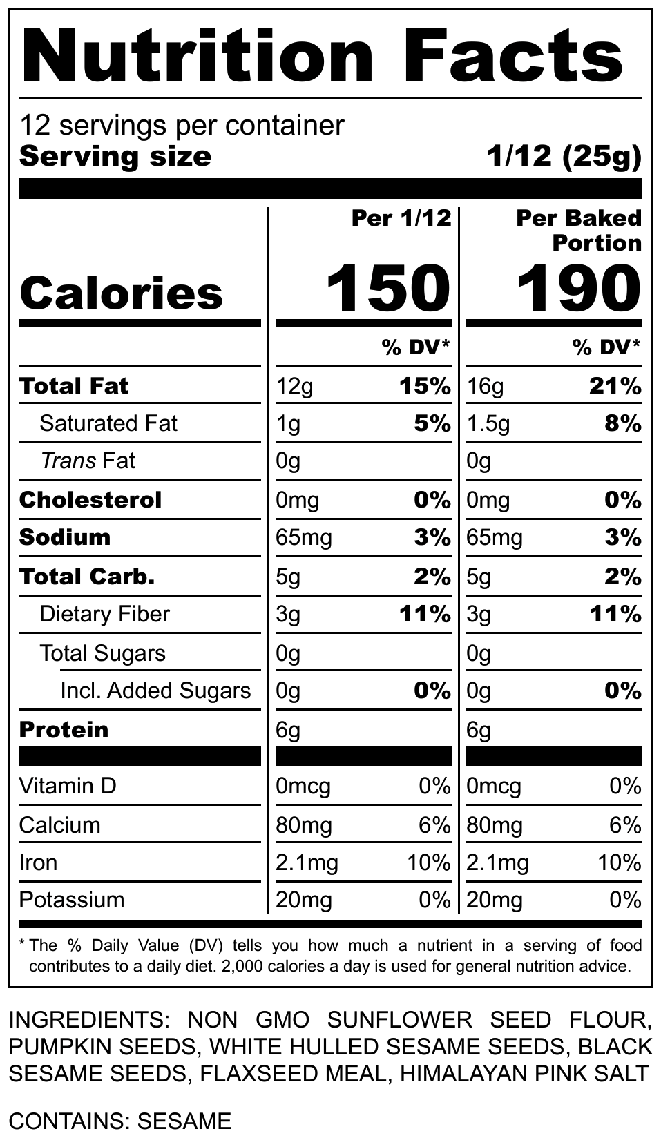Crispy Super Seed Crackers - 2g net carb