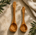 Cargar la imagen en la vista de la galería, Set of Olive Wood Cooking Ladles
