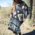 Load image into Gallery viewer, Andean Alpaca Wool Blanket - Midnight
