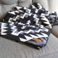 Load image into Gallery viewer, Andean Alpaca Wool Blanket - Black Chakana
