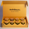 Load image into Gallery viewer, Honey Sampler Gift Box – 8 Unique Flavors | The Perfect Gift
