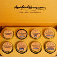 Load image into Gallery viewer, Honey Sampler Gift Box – 8 Unique Flavors | The Perfect Gift
