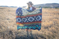 Load image into Gallery viewer, Andean Alpaca Wool Blanket - Ocean Breeze
