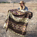 Load image into Gallery viewer, Andean Alpaca Wool Blanket - Cactus
