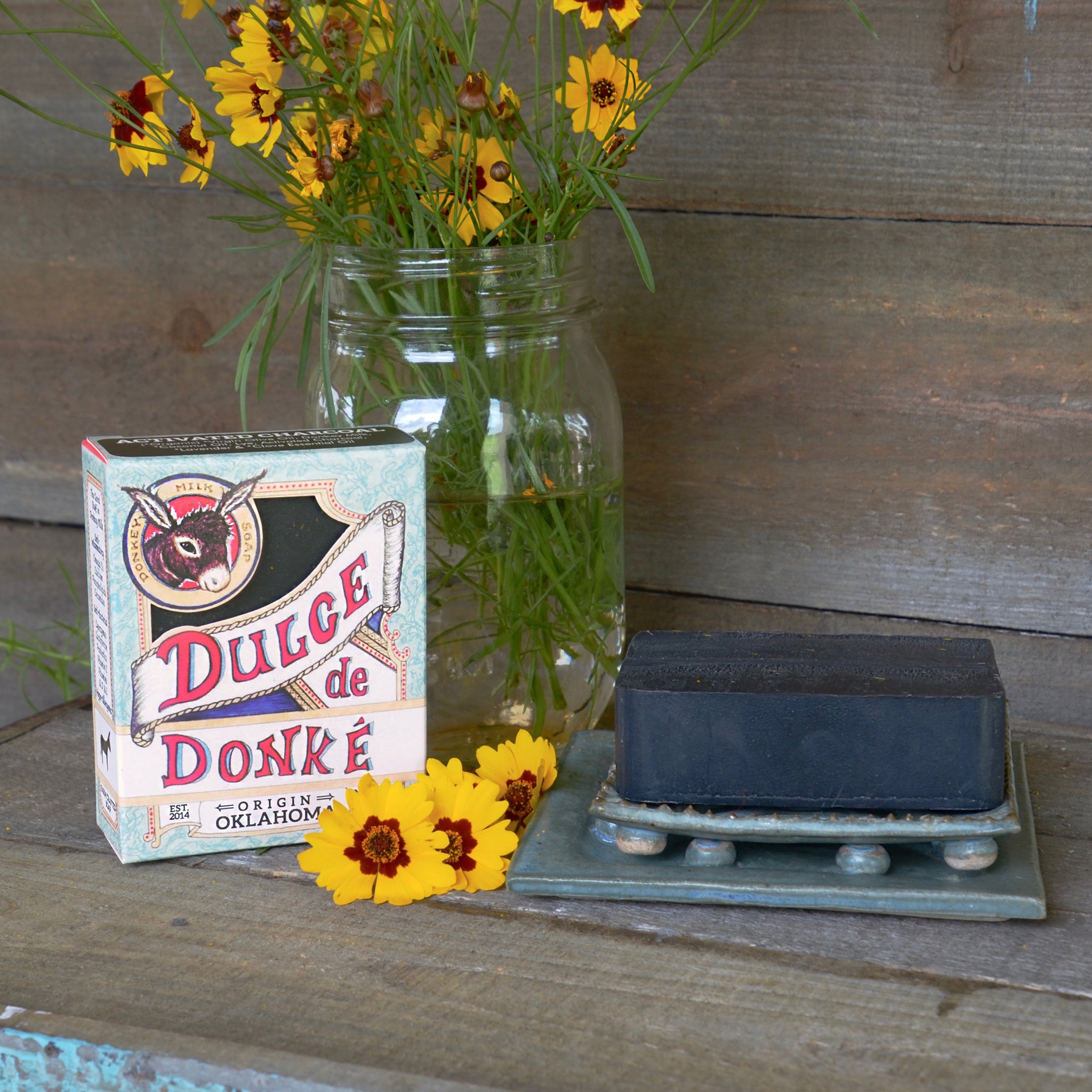 Pre-order for OCTOBER: Activated Charcoal Donkey Milk Soap 4.5 oz