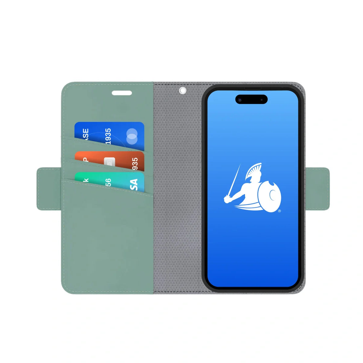 DefenderShield iPhone 15 Series EMF Protection + Radiation Blocking Phone Case - iPhone 15 Plus / Magnetic Wallet Case / Sage Green DefenderShield iPhone 15 Series EMF Protection + Radiation Blocking Phone Case - iPhone 15 Plus / Magnetic Wallet Case / Sage Green