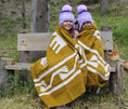 Cargar la imagen en la vista de la galería, La Eva Blanket-Mustard; Alpaca Wool and Recycled Acrylic fibers, 90" x 79"
