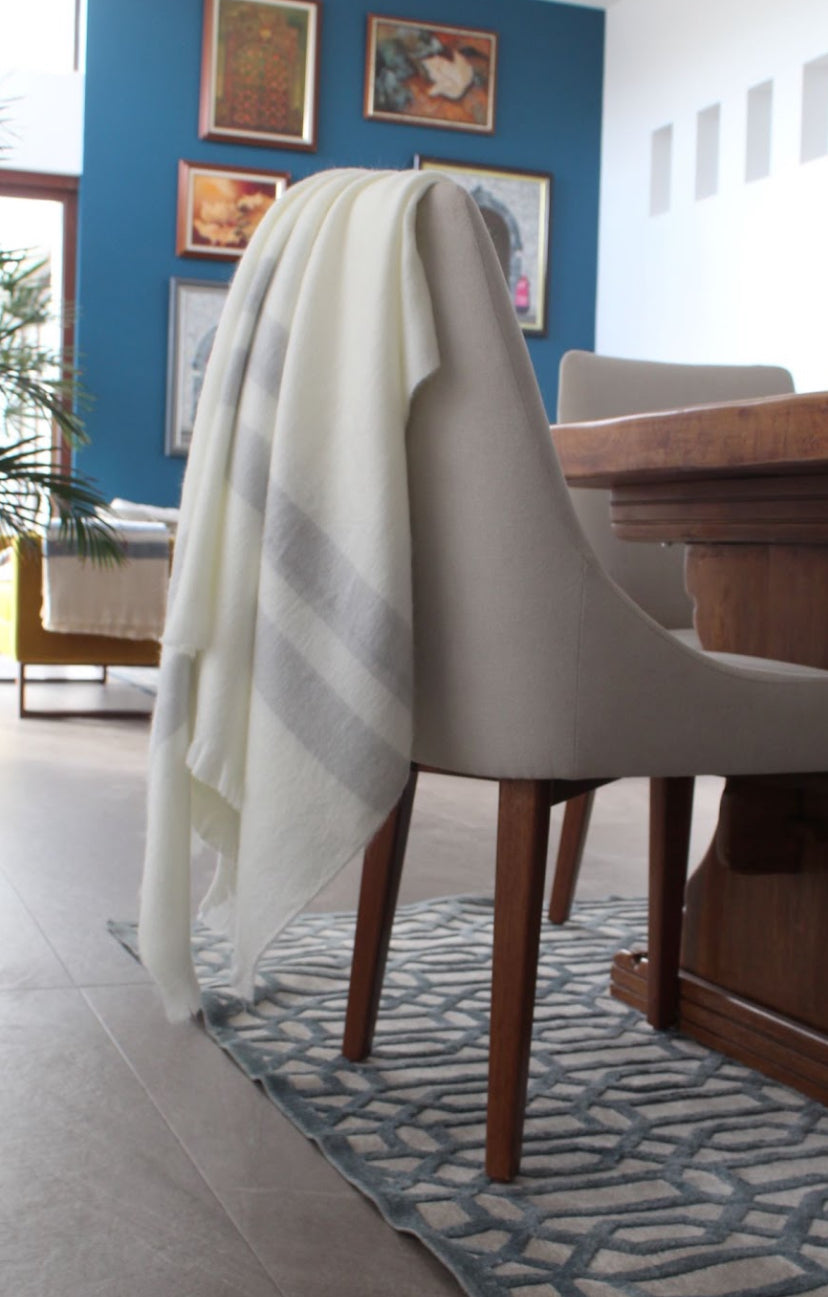 Luxury Collection Ultra Soft Throw Blanket; baby alpaca wool and recycled fibers.