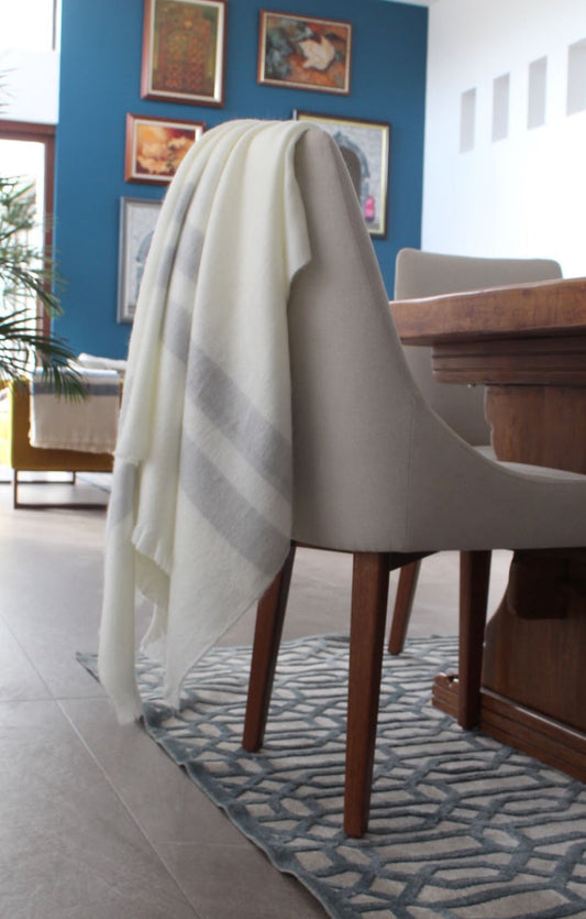 Luxury Collection Ultra Soft Throw Blanket; baby alpaca wool and recycled fibers.