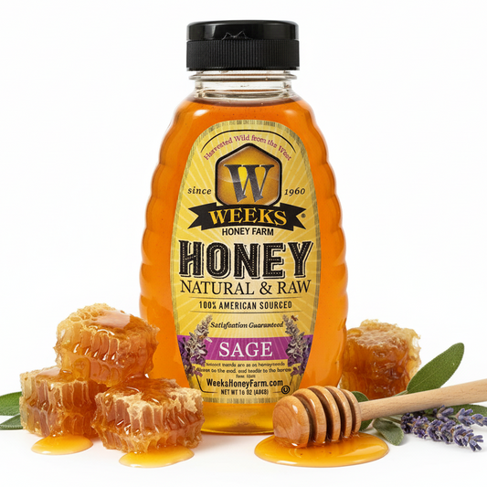 Raw Sage Honey | Rare California Wild Sage Blossom – Weeks Honey Farm