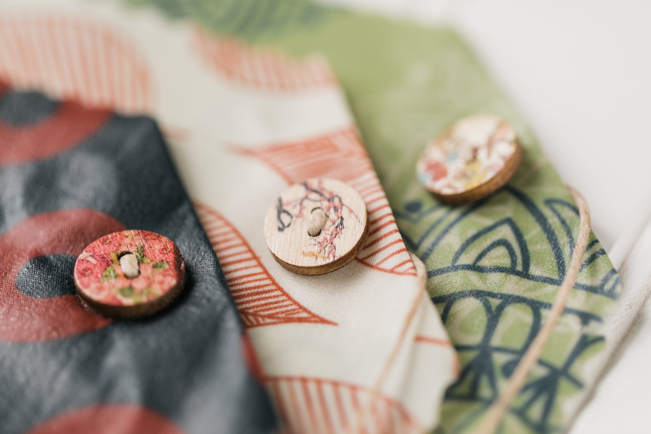 Green Mandalas Beeswax Wrap Collection