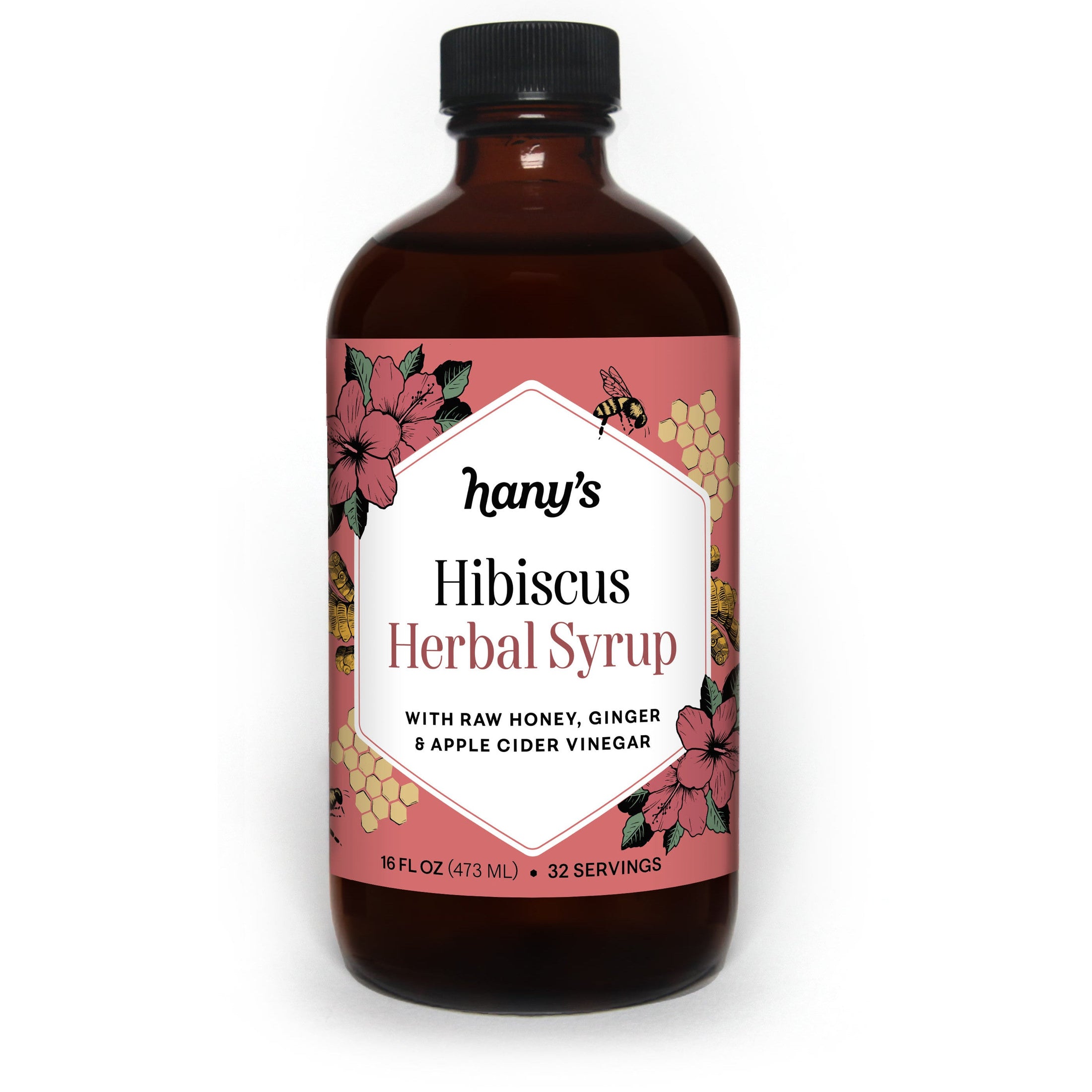 Hibiscus Ginger Herbal Syrup