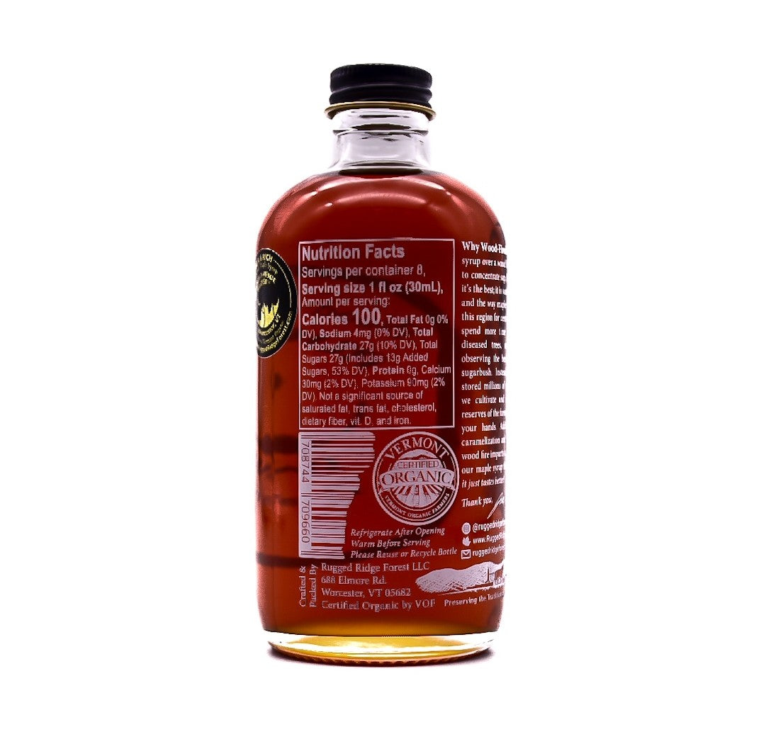 Wood-Fired Maple Syrup Case of Half Pints (12/case)  FREE SHIPPING!
