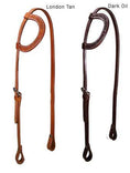 Cargar la imagen en la vista de la galería, Tahoe Leaf Tooled Slip Ear Headstall 5/8" USA Leather
