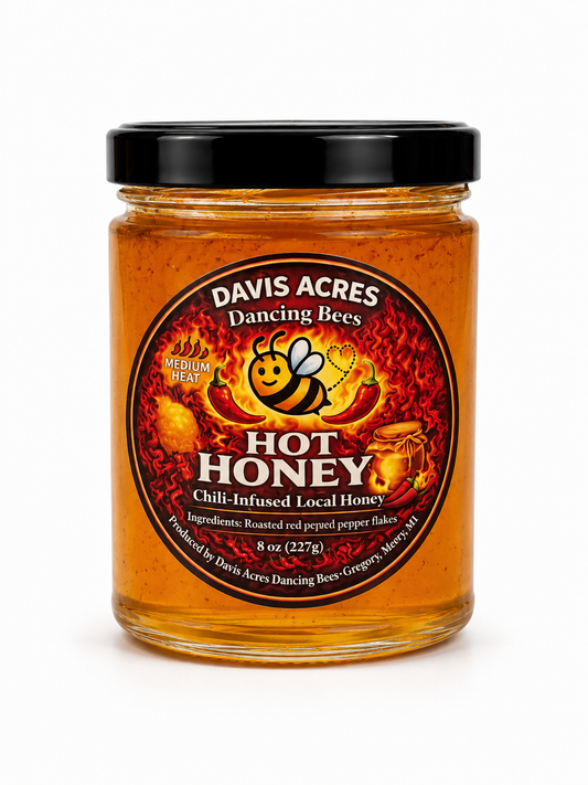 Hot Honey-Chili Pepper Infused Raw Honey| Small Batch Artisan Honey