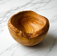 Cargar la imagen en la vista de la galería, Rustic Live Edge Olive Wood Snack Bowl
