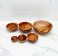 Cargar la imagen en la vista de la galería, Olive Wood Nesting Bowl Set of 6pcs
