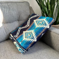 Load image into Gallery viewer, Andean Alpaca Wool Blanket - Cobalt Blue
