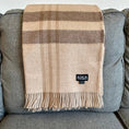 Load image into Gallery viewer, Royal Baby Alpaca Wool Checkered Throw Blanket
