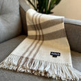 Load image into Gallery viewer, Royal Baby Alpaca Wool Checkered Throw Blanket
