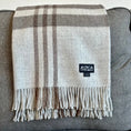 Load image into Gallery viewer, Royal Baby Alpaca Wool Checkered Throw Blanket

