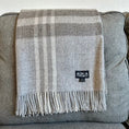 Load image into Gallery viewer, Royal Baby Alpaca Wool Checkered Throw Blanket
