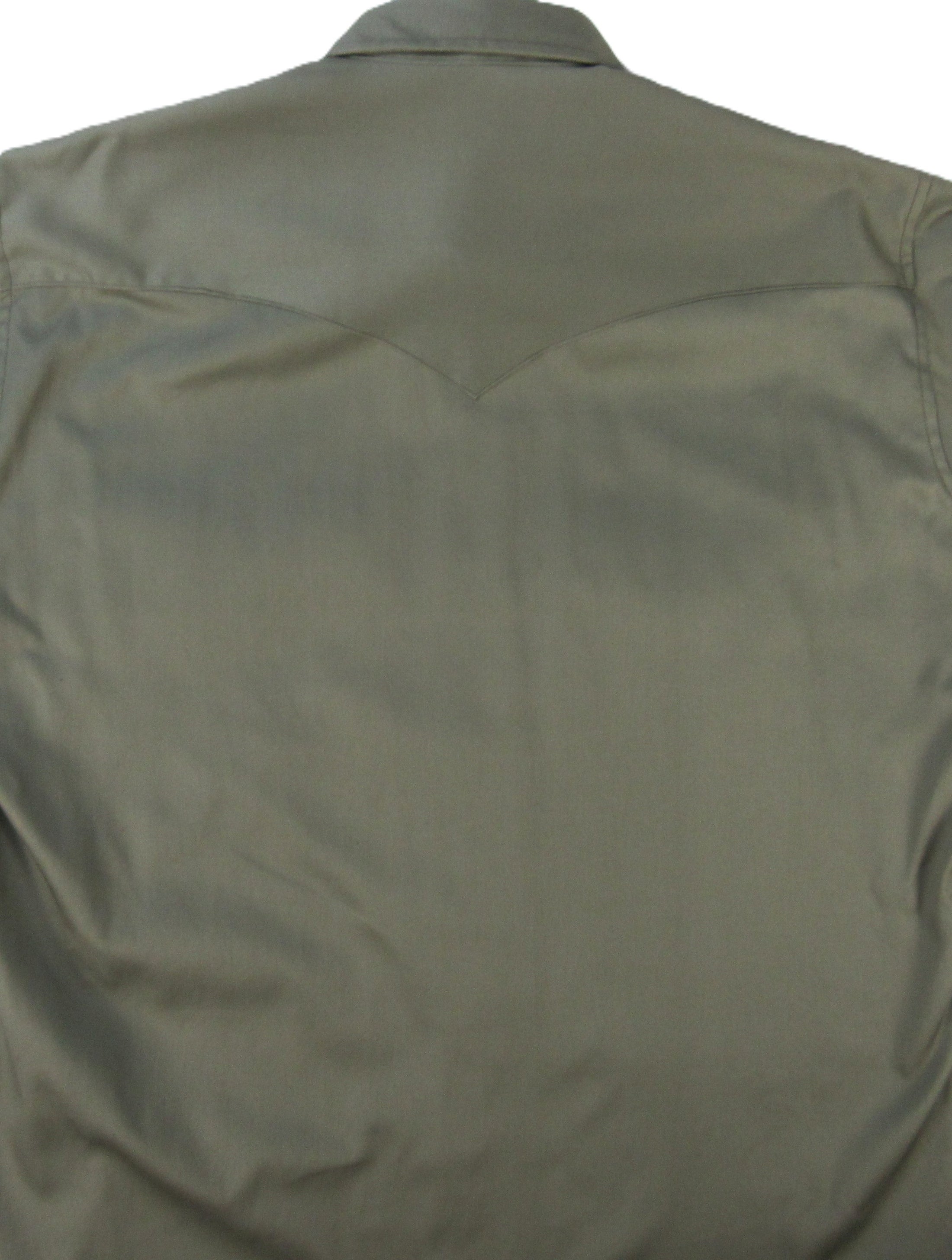 Flying R Ranchwear - Prairie Twill Solid - Safari Green - Long Sleeve - Snaps - Classic Fit