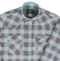 Cargar la imagen en la vista de la galería, Flying R Ranchwear - Feather Plaids - Brown & Turquoise - Long Sleeve - NEW FIT
