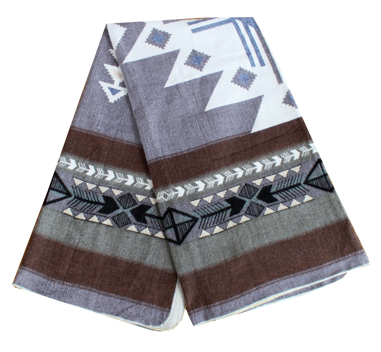 Inca Blanket, Desert Sand: Alpaca Wool, Recycled Acrylic, Fair Trade 89"  79"