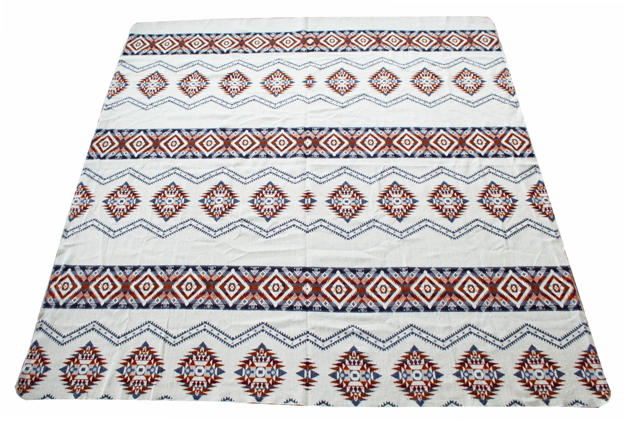 The Vulcan Traditional Andes Blanket: Alpaca Wool,Sheep Wool, and Acrylic 79" x 89" (Full Size)