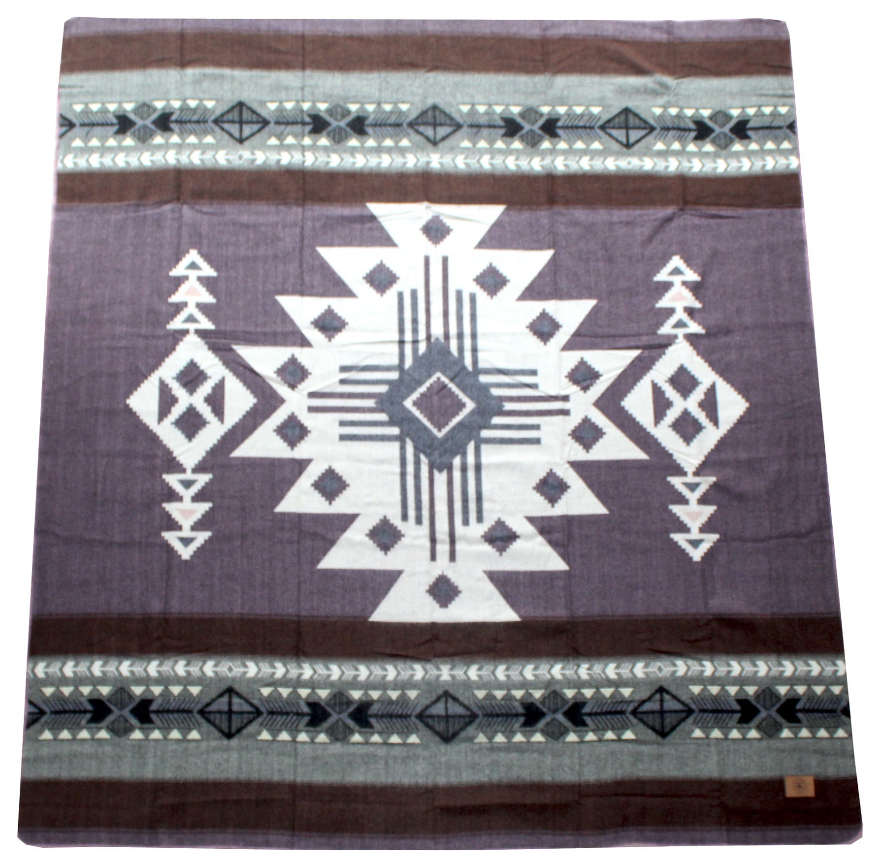 Inca Blanket, Desert Sand: Alpaca Wool, Recycled Acrylic, Fair Trade 89"  79"