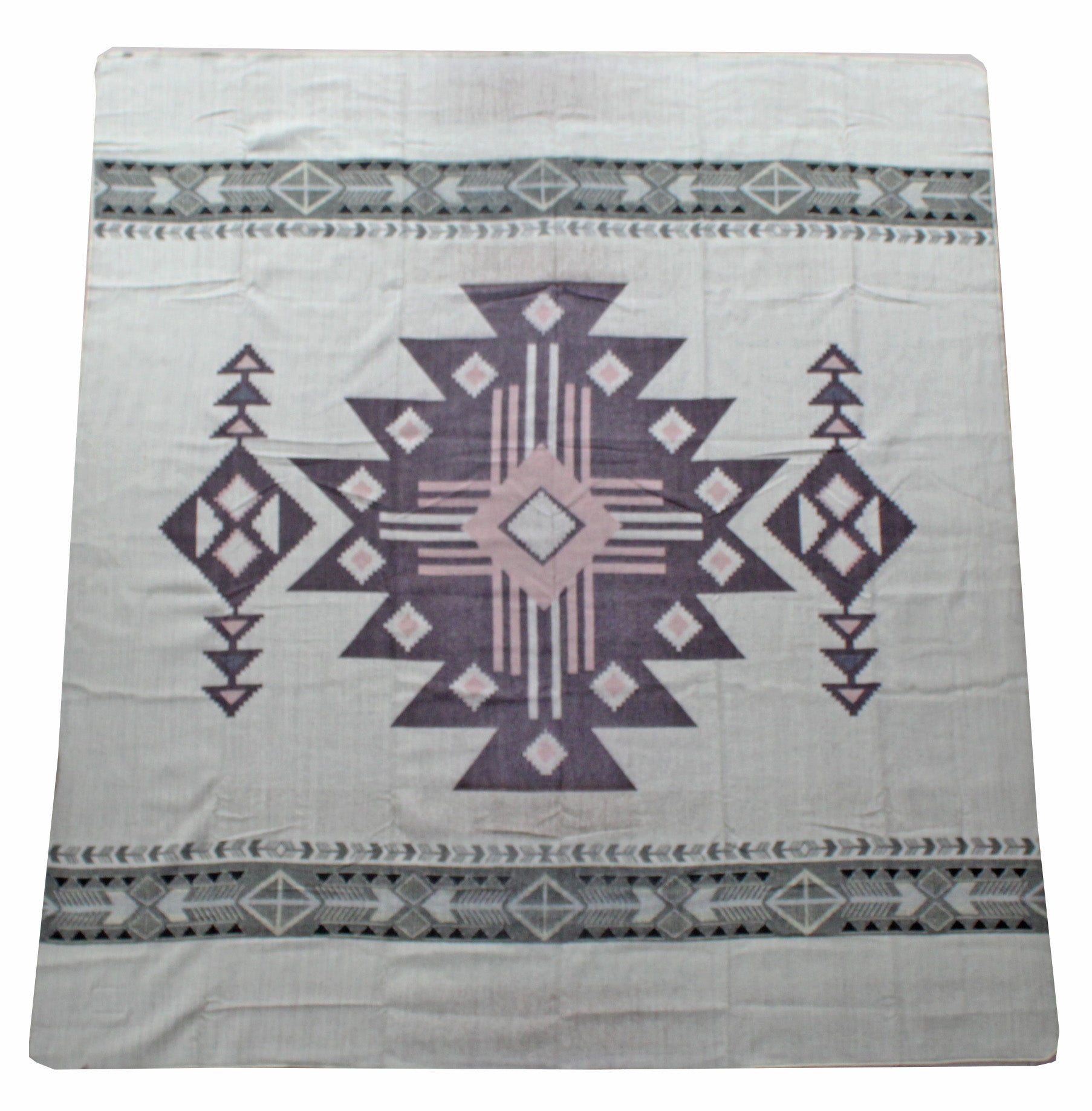 Inca Blanket, Desert Sand: Alpaca Wool, Recycled Acrylic, Fair Trade 89"  79"