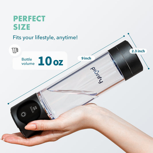PIURIFY Hydrogenator® Hydrogen Water Bottle - Black