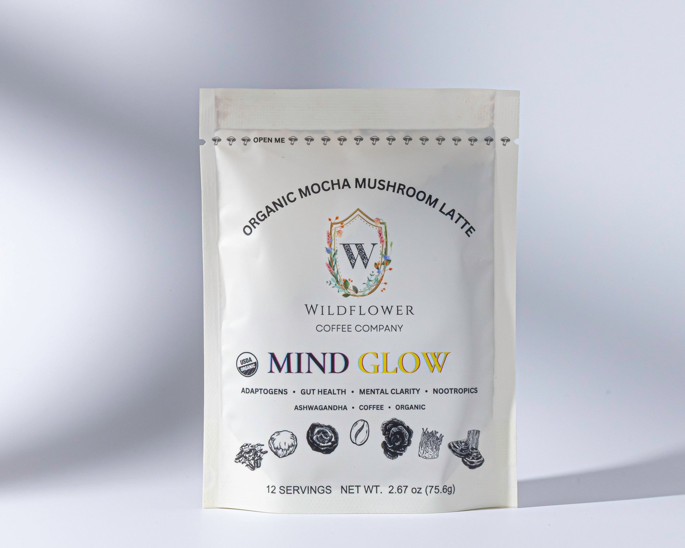 MIND GLOW: organic mycotoxin and mold free Mushroom Latte