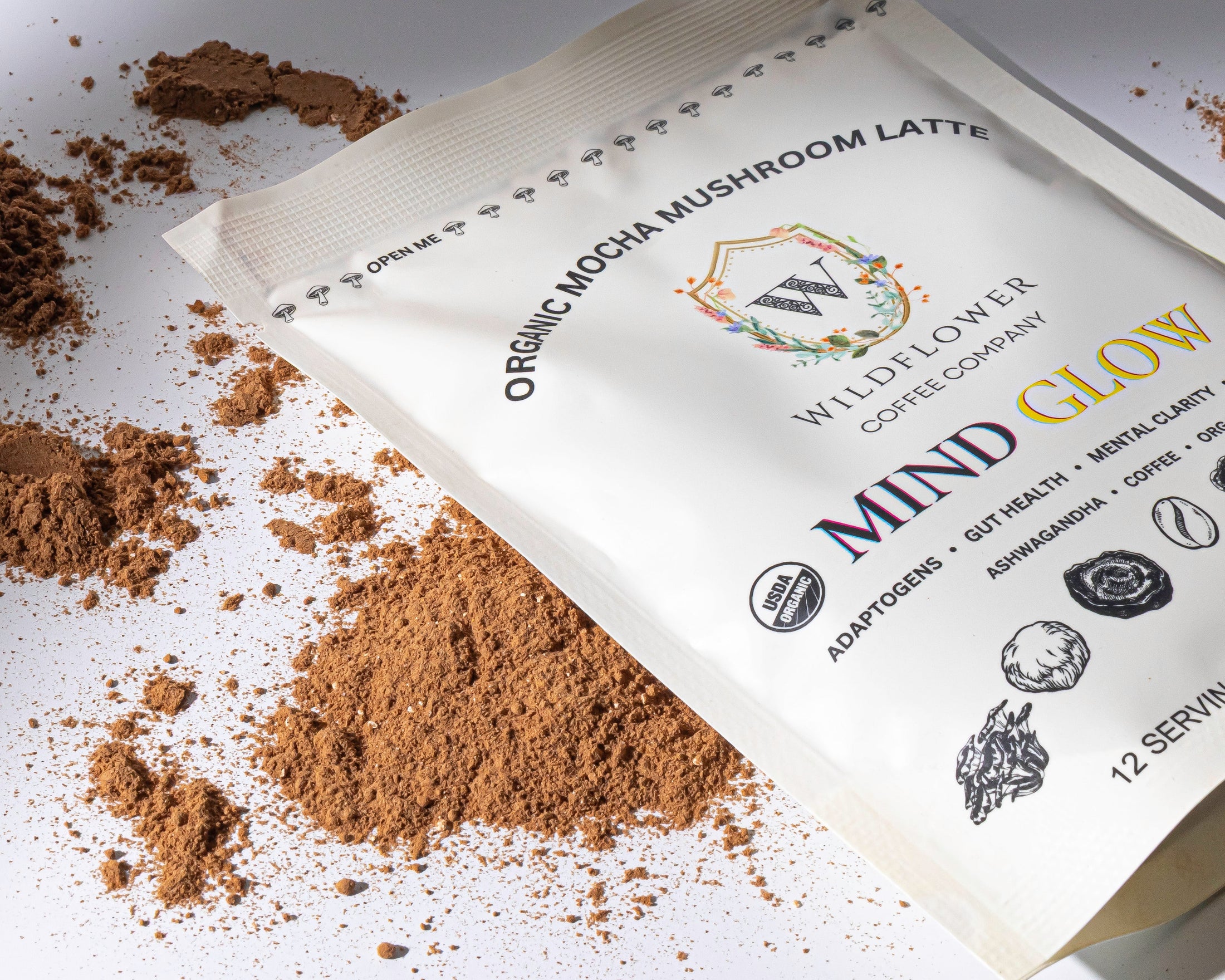 MIND GLOW: organic mycotoxin and mold free Mushroom Latte