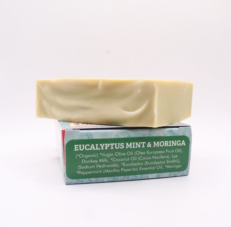 Eucalyptus, Mint, & Moringa Donkey Milk Soap 4.5 oz