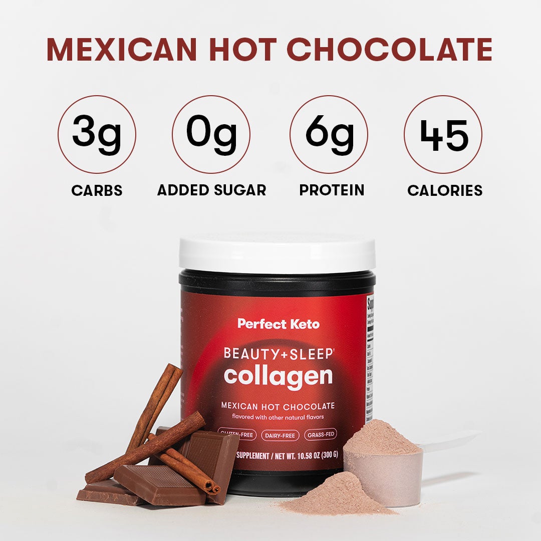 Beauty + Sleep Collagen: Keto Mexican Hot Chocolate