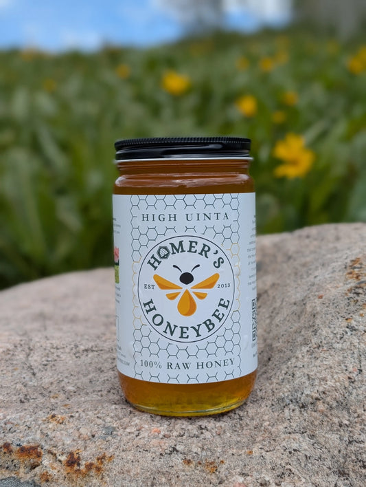 High Uinta - Alpine Wilderness Raw Honey, Homer's Honey Bees Utah