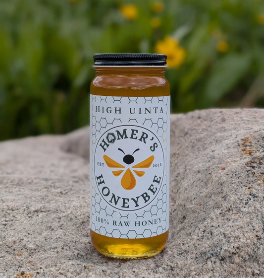 High Uinta - Alpine Wilderness Raw Honey, Homer's Honey Bees Utah